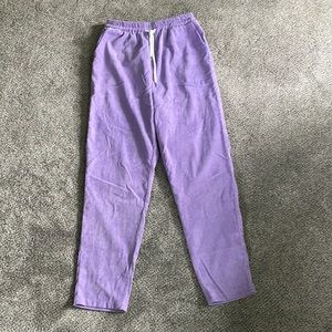 Mens 30 waist purple corduroy pants